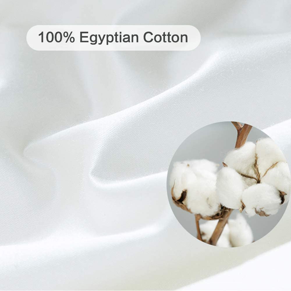 Luxury Goose Down Feather Pillow | 100% Egyptian Cotton Cover encalife
