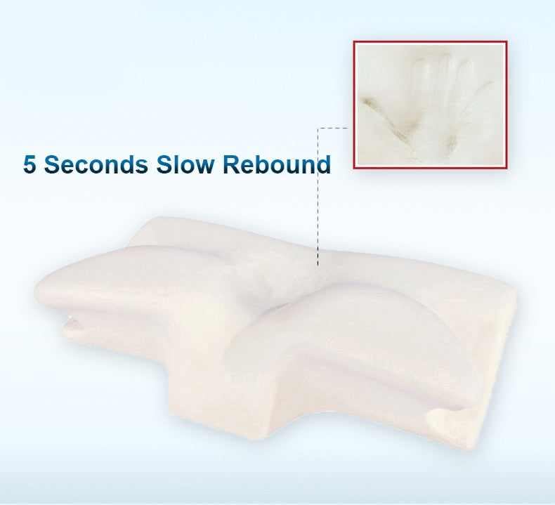 Pillow For Neck Pain | Memory Foam Pillow With Central Groove Design encalife