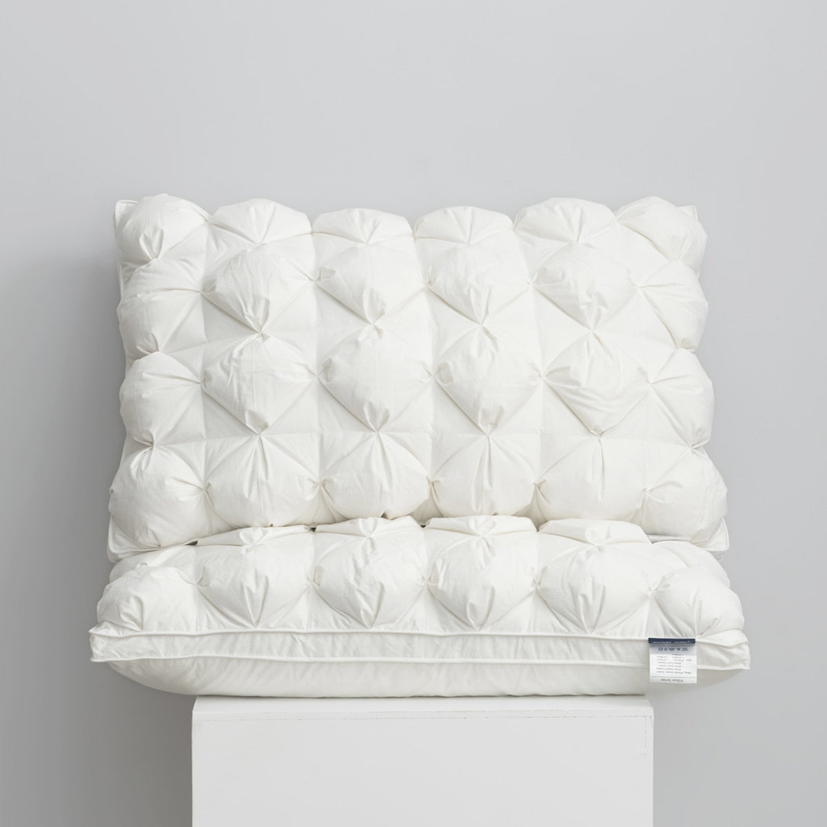 Luxury Goose Down Feather Pillow | 100% Egyptian Cotton Cover encalife