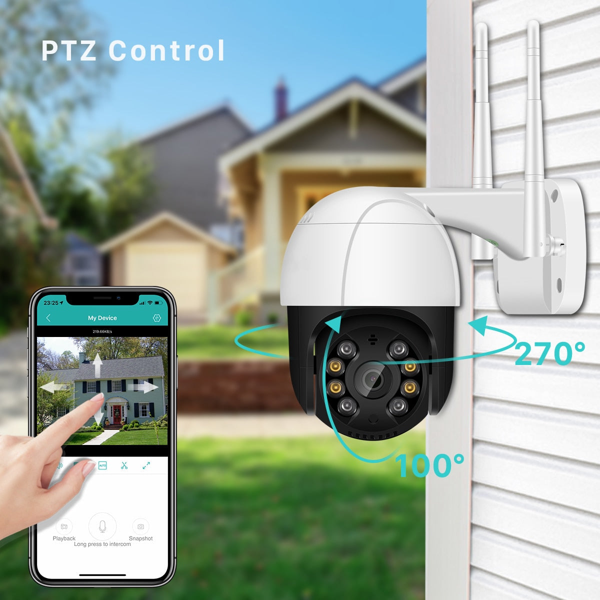 Outdoor WIFI Security Camera | Smartphone Compatible encalife