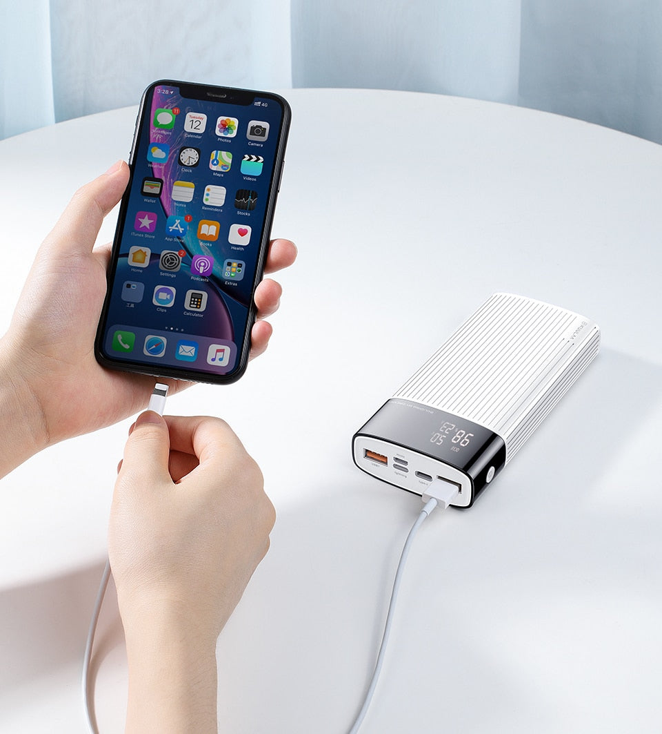 Portable Charger | Black | 18W / 20,000mAh Power Bank encalife