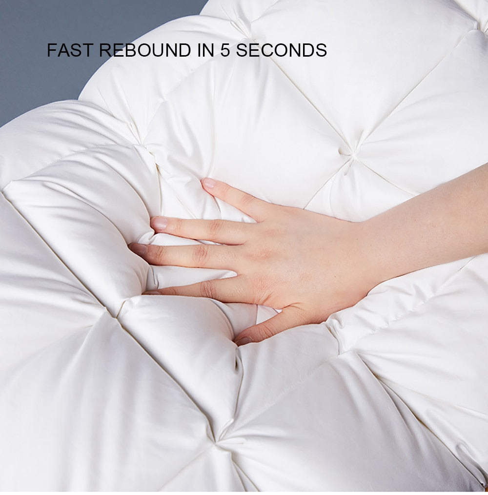 Luxury Goose Down Feather Pillow | 100% Egyptian Cotton Cover encalife