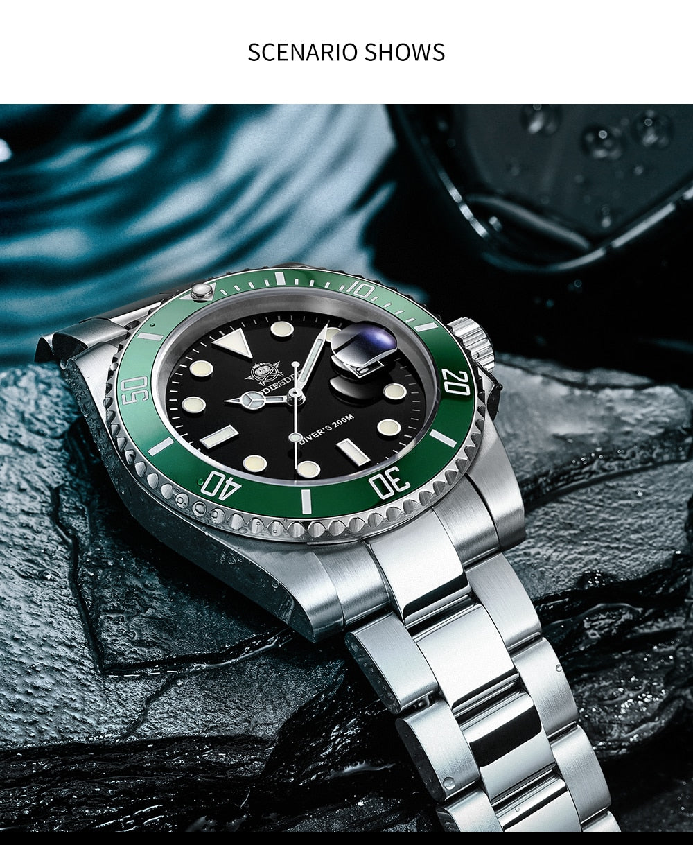 Premium Dive Watch | Waterproof And Shockproof encalife