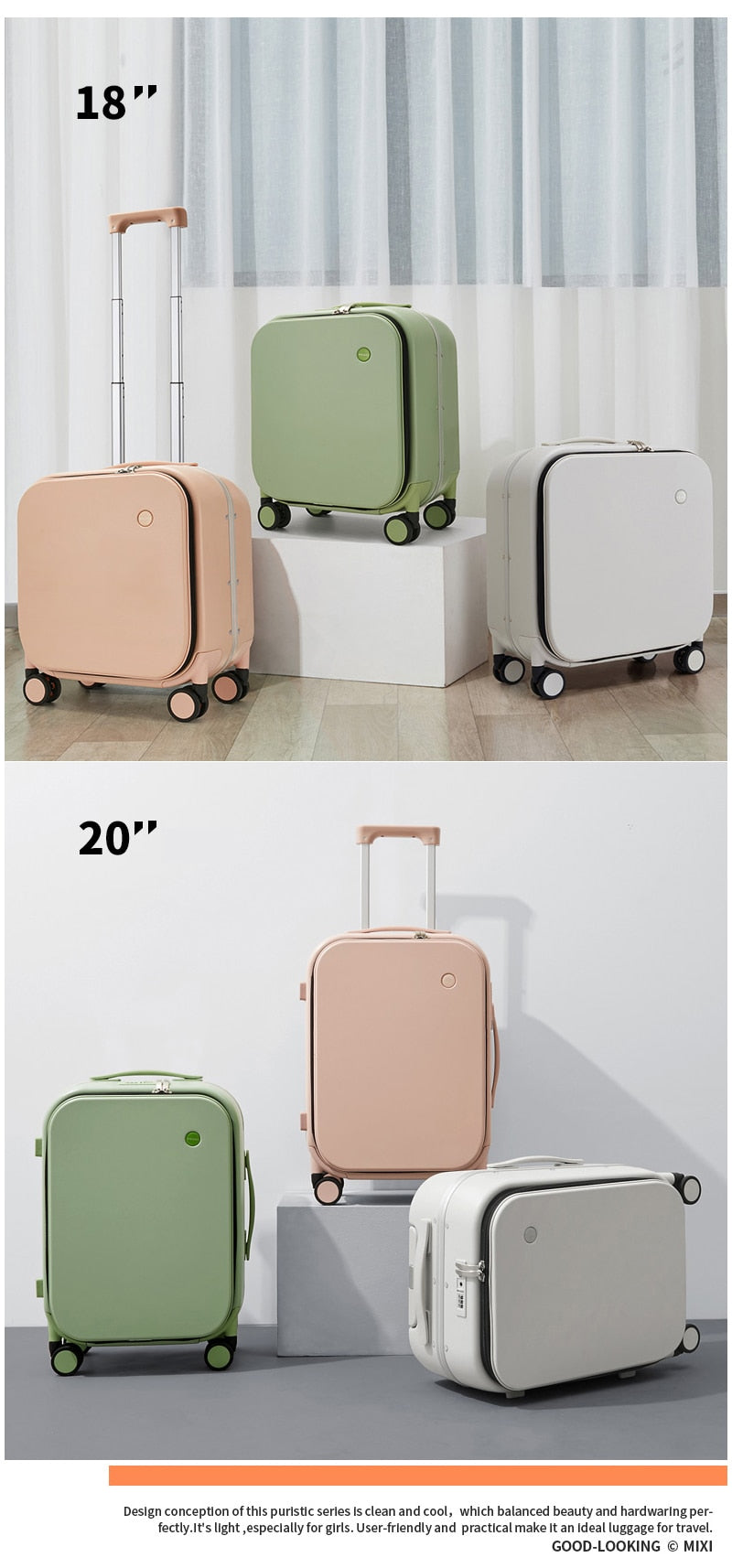 Stylish Luggage | Elegant Carry-On Suitcase encalife