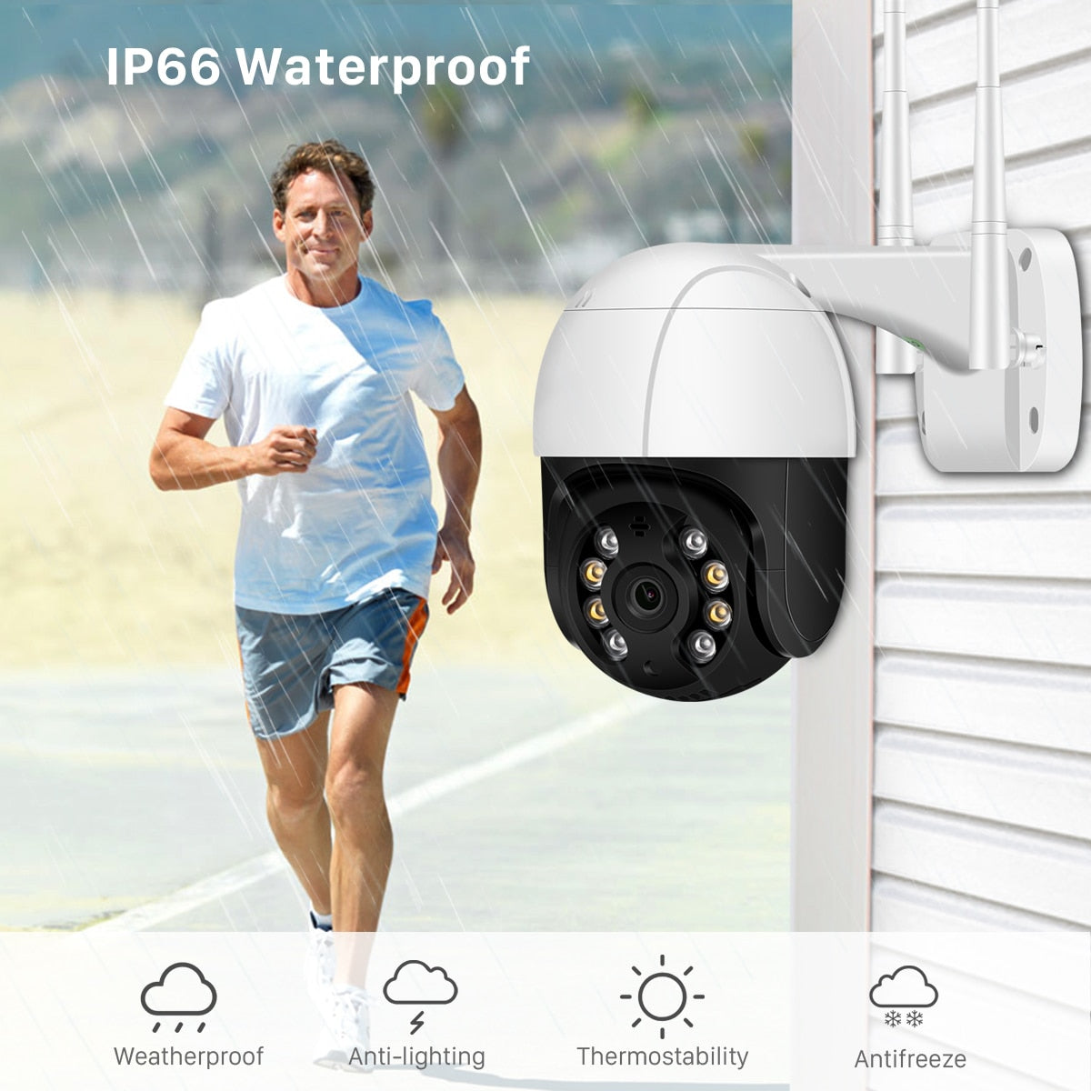 Outdoor WIFI Security Camera | Smartphone Compatible encalife