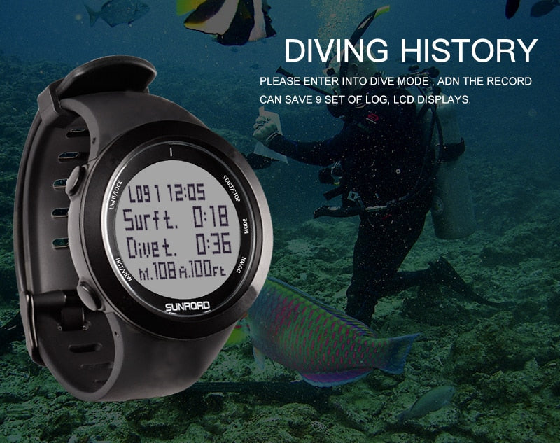 Dive Computer | Safety Depth Alarm Feature encalife