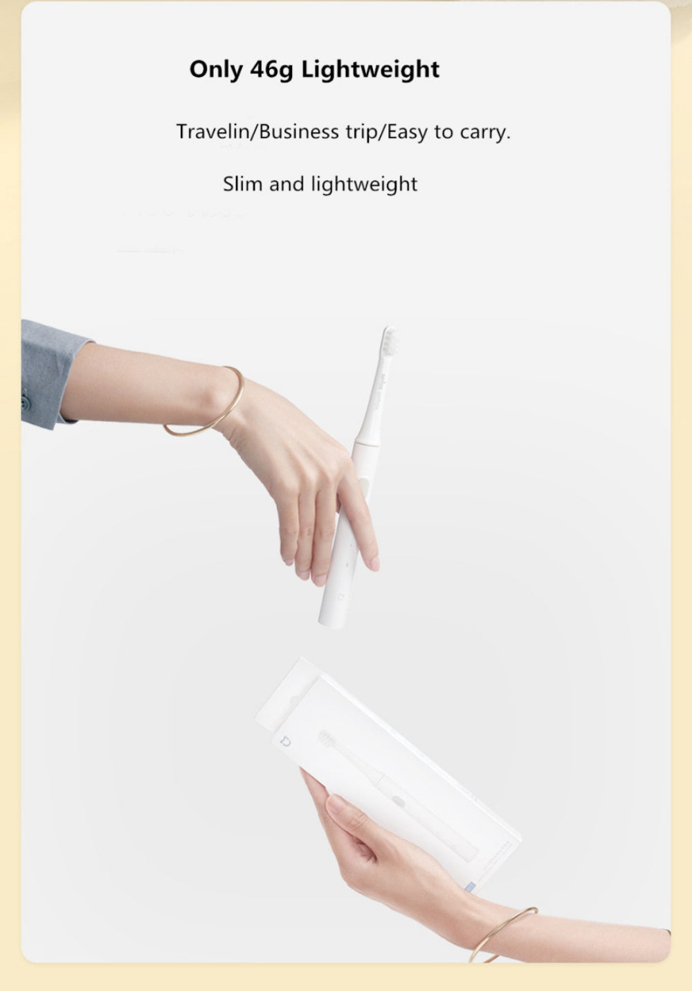 Electric Toothbrush | White | Includes 3 Heads encalife