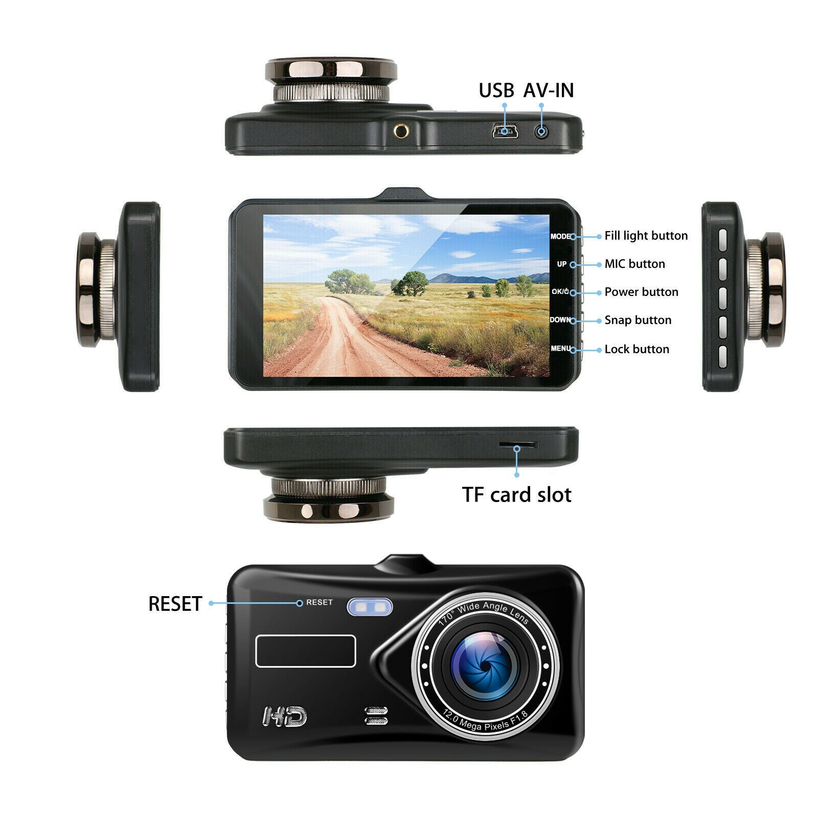 High-Quality Dash Cam | Dual Camera System encalife
