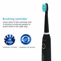 Electric Toothbrush | Black | Includes 8 Heads