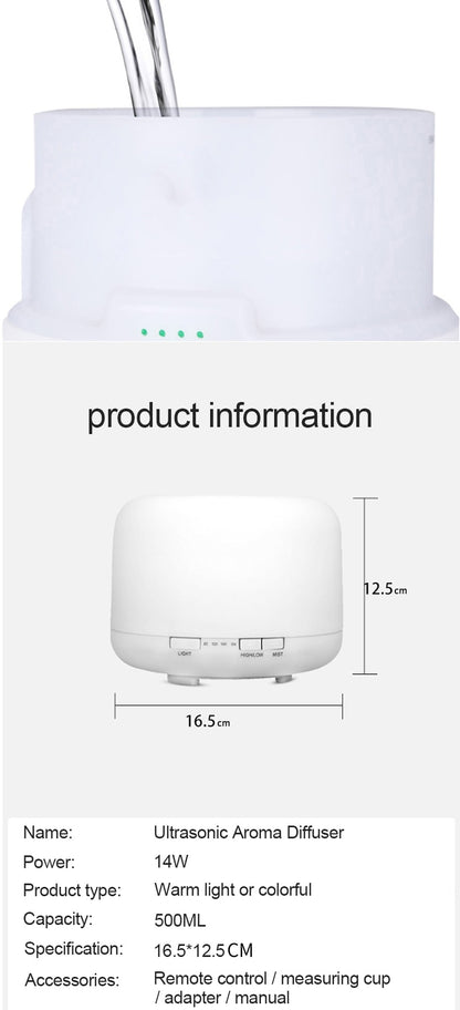 Humidifier | 1L | LED Lighting Aroma Diffuser