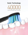 Electric Toothbrush | Black | Includes 8 Heads