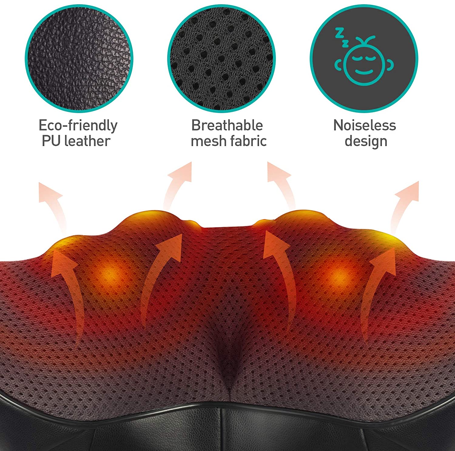 Shiatsu Neck, Back & Shoulder Massager (Heated) encalife