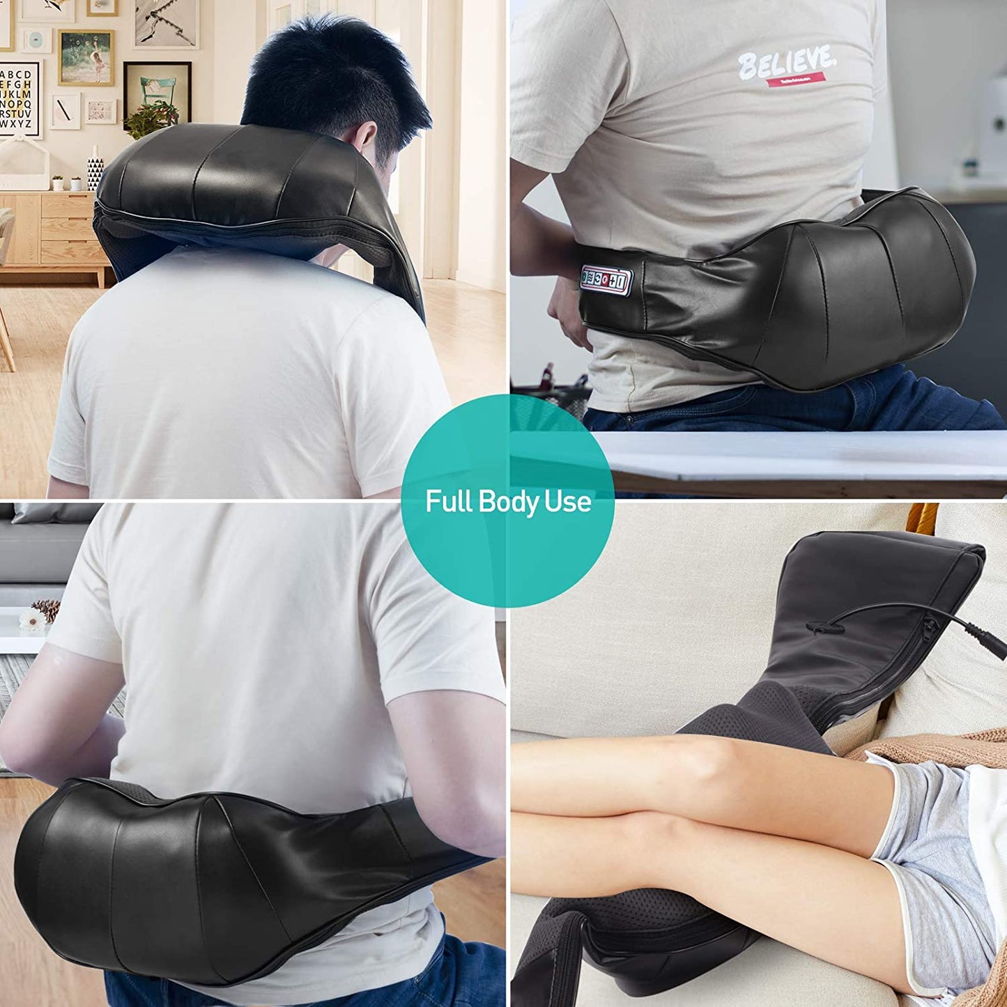 Shiatsu Neck, Back & Shoulder Massager (Heated) encalife