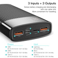 Portable Charger | Black | 18W / 20,000mAh Power Bank