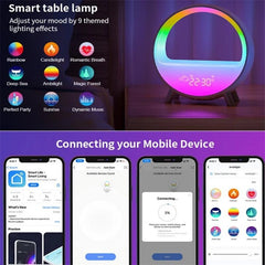 White Noise Sound Machine | Sunrise Alarm Clock | Wireless Charger | Soothing Sleep and Rise Solution encalife