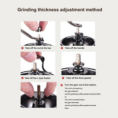 Retro Coffee Grinder | Premium Stainless Steel Material encalife