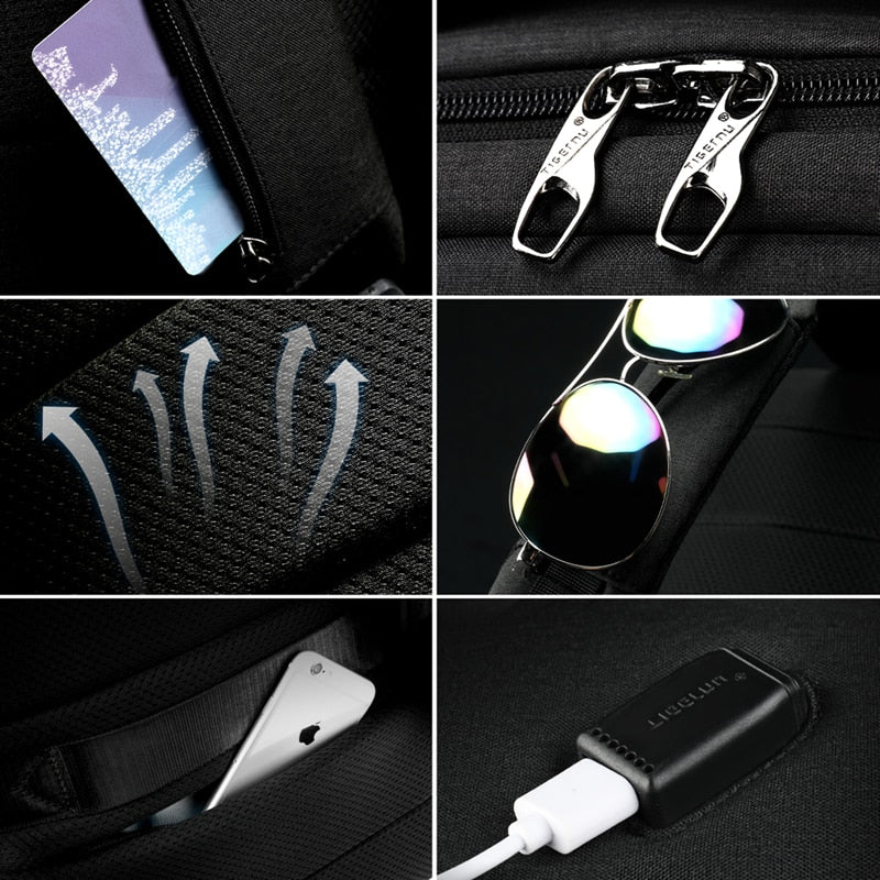 Multi-Compartment Backpack | TSA-Approved No Key Lock encalife