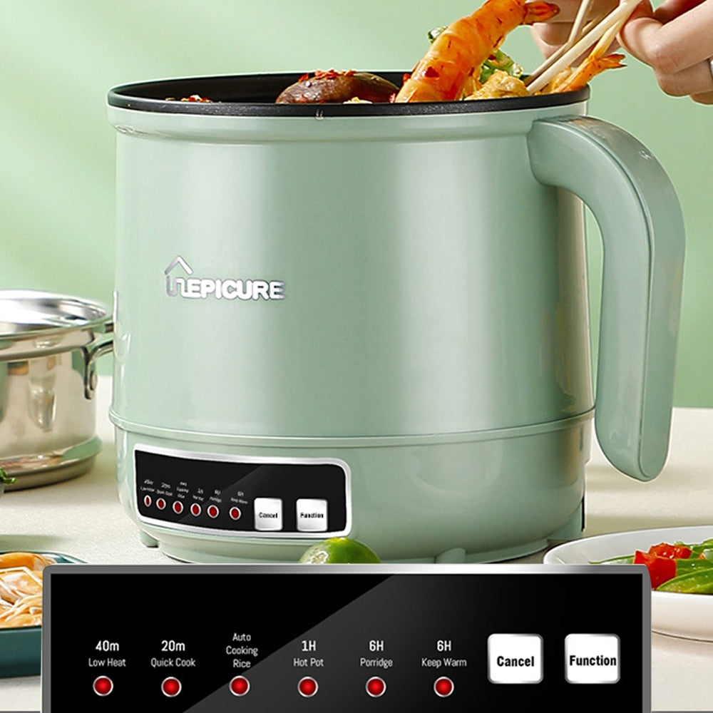 Multi-Function Rice Cooker | Mini Non-Stick Hot Pot encalife