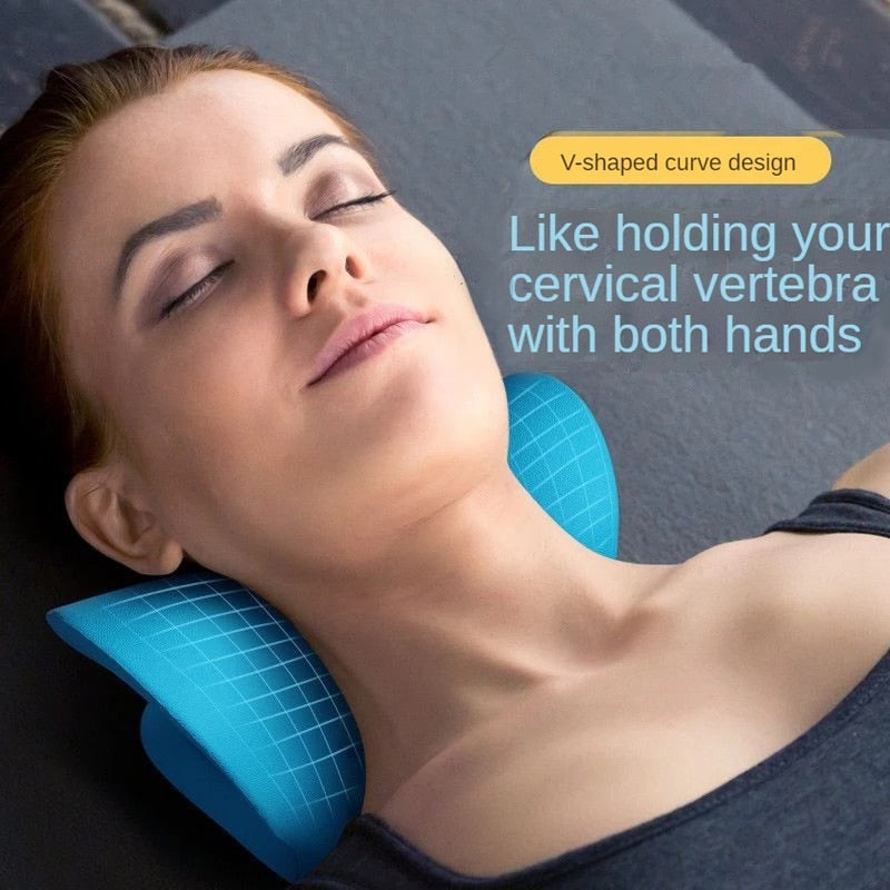 Pillow For Neck Pain | V-Shaped Curvature Design encalife