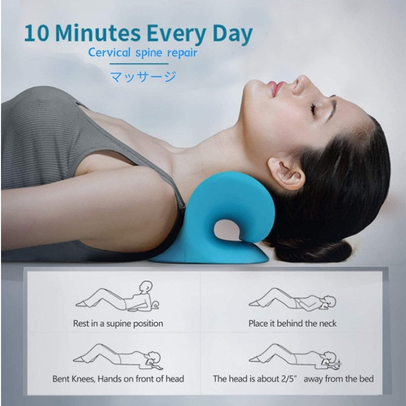 Pillow For Neck Pain | V-Shaped Curvature Design encalife