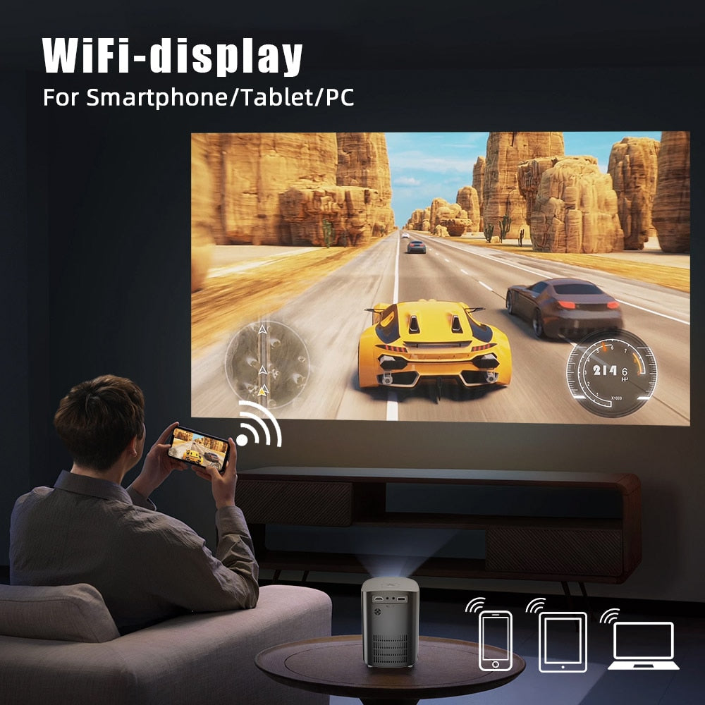 Cinematic Home Projector: Unmatched 4K Visuals encalife