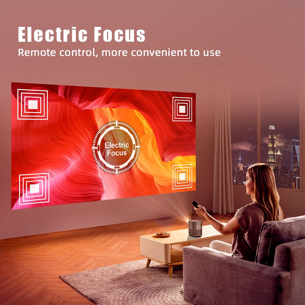 Cinematic Home Projector: Unmatched 4K Visuals encalife