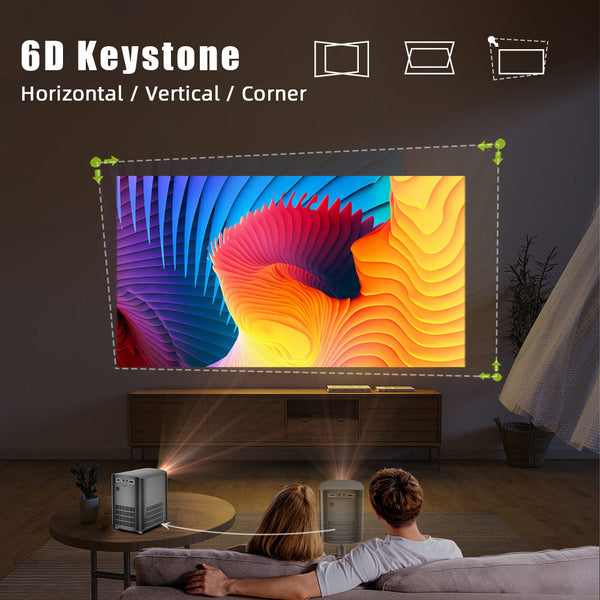 Cinematic Home Projector: Unmatched 4K Visuals encalife