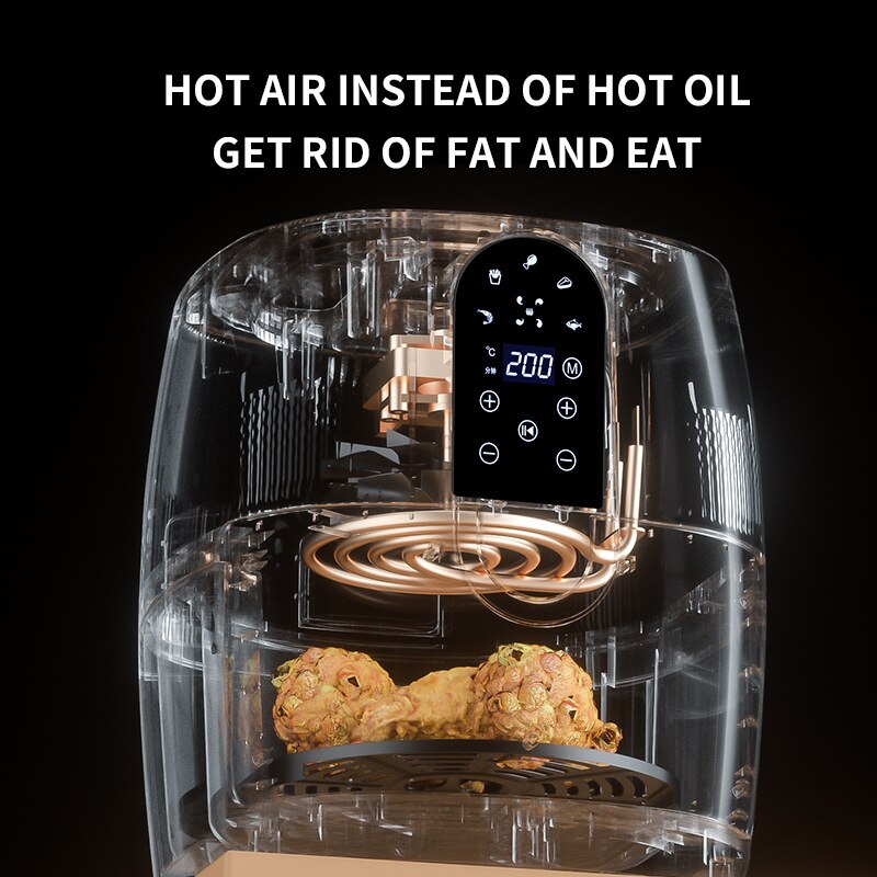 Air Fryer | Black | 2.5L Multi-Function Machine encalife