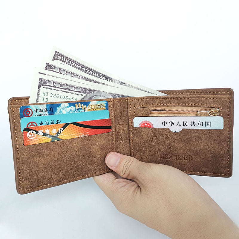 Retro Wallet For Men | Lightweight Leather Wallet encalife