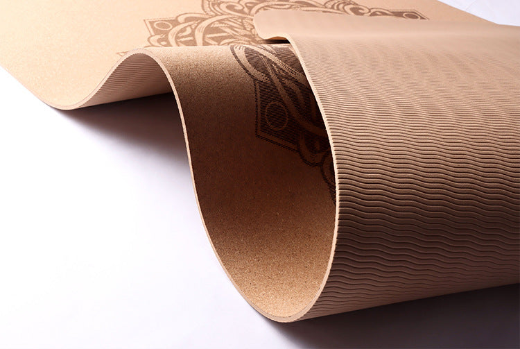 Natural Cork Yoga Mat | Non-Slip Design encalife