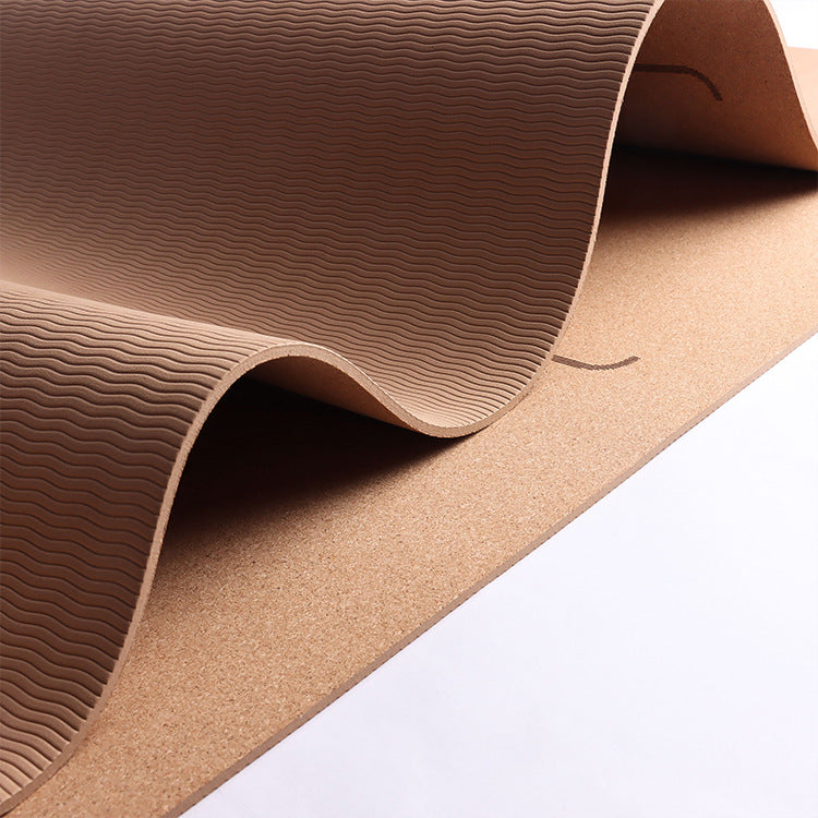 Natural Cork Yoga Mat | Non-Slip Design encalife
