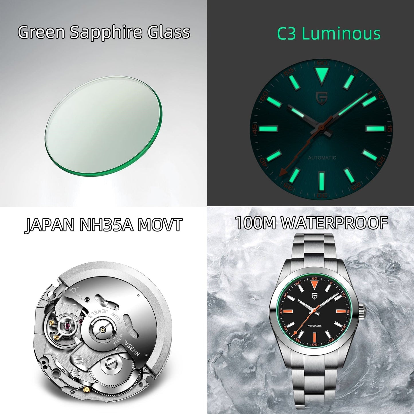 Luxury Dive Watch | Clock Function encalife