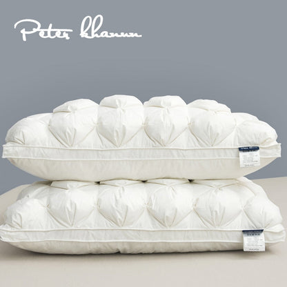 Luxury Goose Down Feather Pillow | 100% Egyptian Cotton Cover encalife