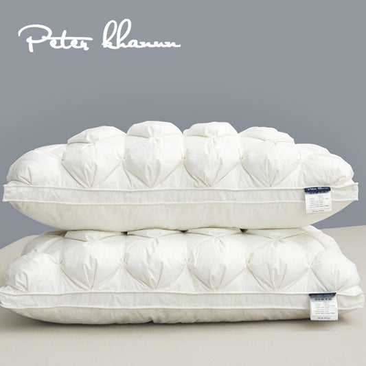 Luxury Goose Down Feather Pillow | 100% Egyptian Cotton Cover encalife