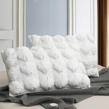Luxury Goose Down Feather Pillow | 100% Egyptian Cotton Cover encalife