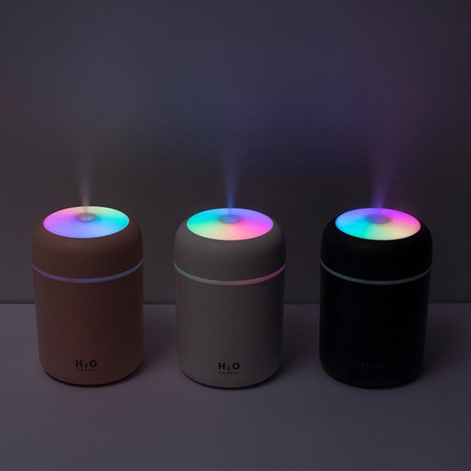 Mini Air Humidifier | 300ml | With Multi-Colored Atmospheric Lighting encalife