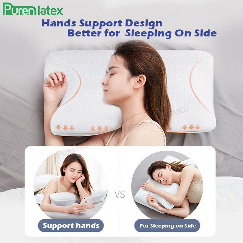 Pillow For Neck Pain | Memory Foam Pillow With Central Groove Design encalife