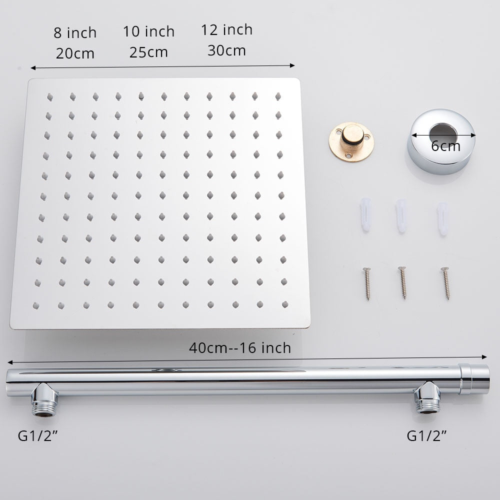 Rainfall Shower Head | Soothing Water Flow encalife