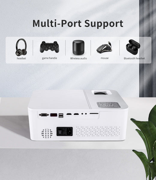 4K Home Projector | 10,000 Lumens | 60 - 450 Inch Clear Projection encalife