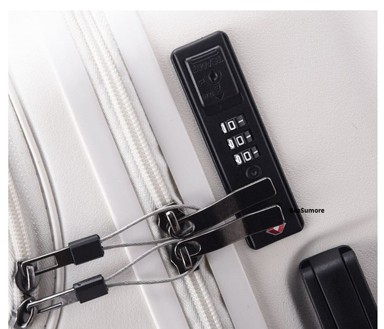 Futuristic Luggage | USB Compatible Suitcase encalife