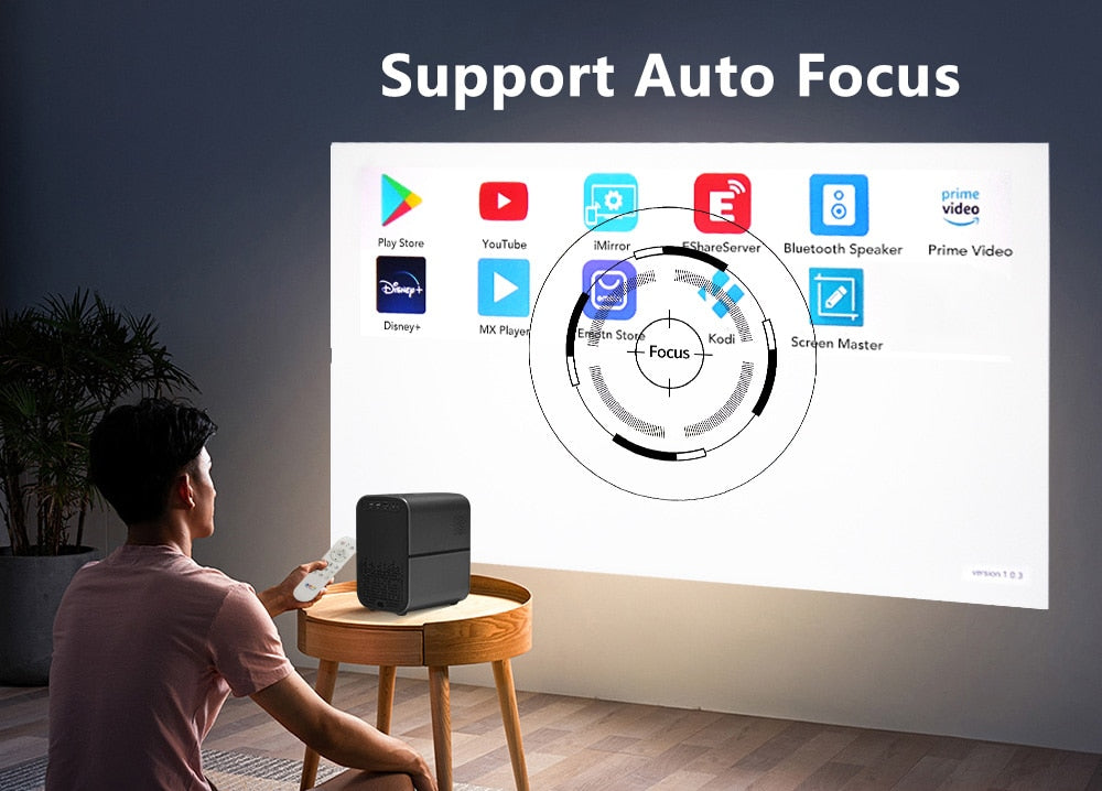 4K Home Projector: Cinema Quality in Your Space encalife