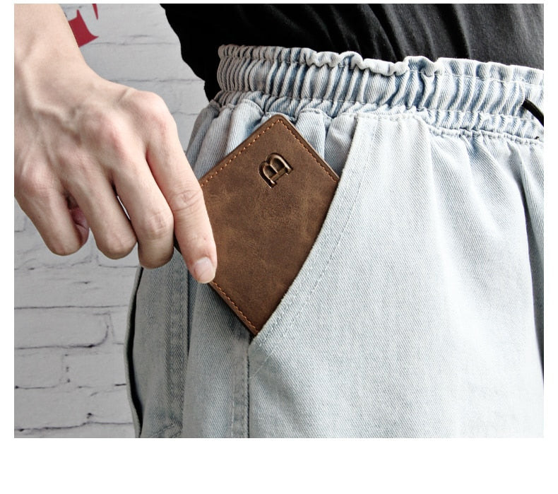 Retro Wallet For Men | Lightweight Leather Wallet encalife