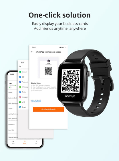 Fitness Tracking Smart Watch | Heart Rate And Sleep Monitor With 5 Straps