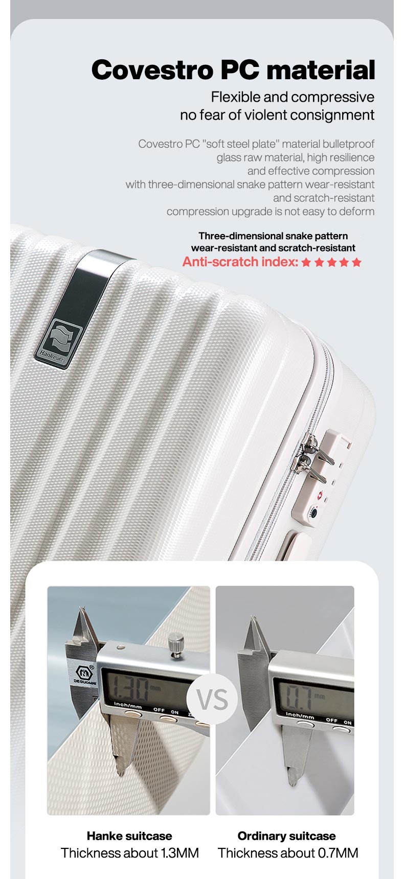 Carry-On Luggage | 360-Degree Spinner Wheels Suitcase