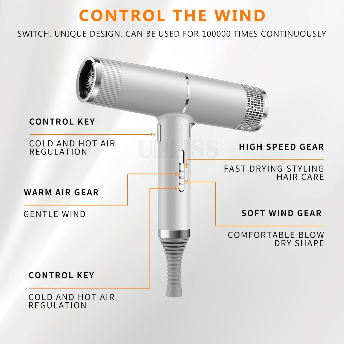 Stylish Hair Dryer | Fast Drying Powerful Hair Dryer encalife