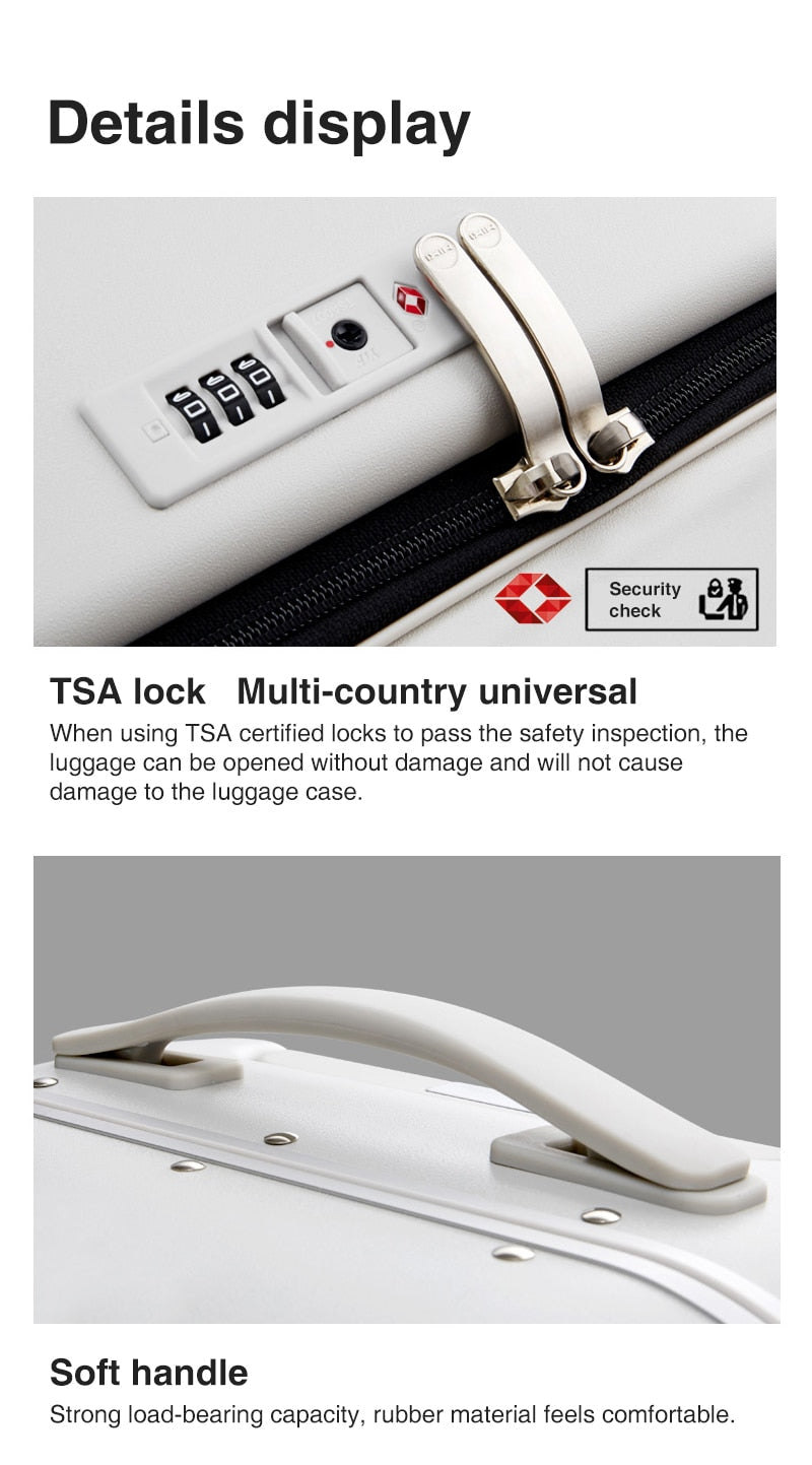 Stylish Luggage | Elegant Carry-On Suitcase encalife