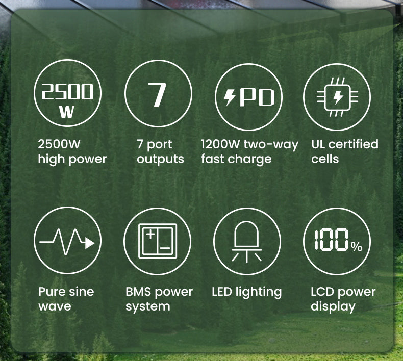 Portable Power Station | 2500W, 3100Wh: Empowering Your Adventures