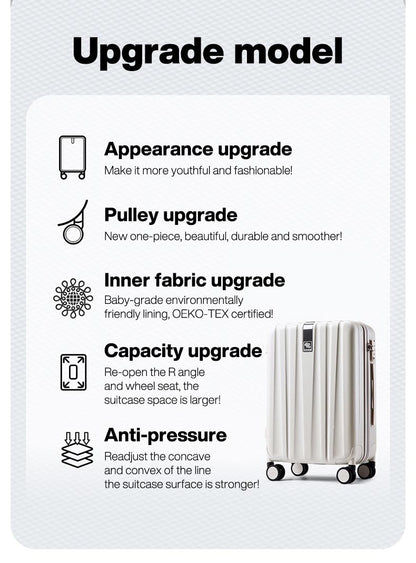Carry-On Luggage | 360-Degree Spinner Wheels Suitcase