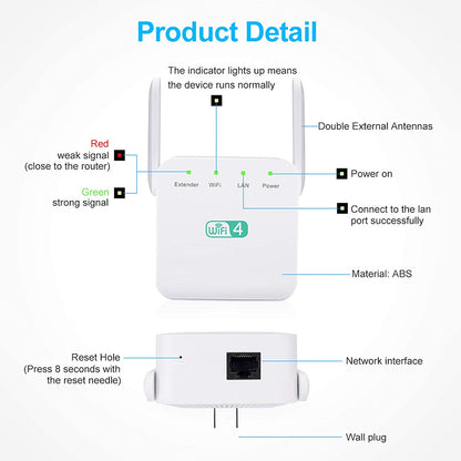 Portable Wifi Extender | 1,200Mbps 5G | High-Speed Connectivity