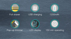 Electric Razor For Men | Precision Twin Blades